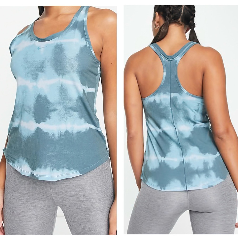 Nike 2X Training Dri-FIT One Luxe Blue Tie Dye Tank Top